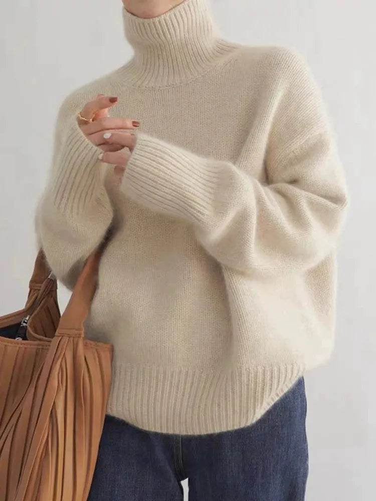 Isabella - High Neck Cashmere Jumper