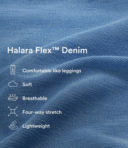 High-Waisted Denim Maxi Skirt with Split – Blue Stretch Jeans for Women