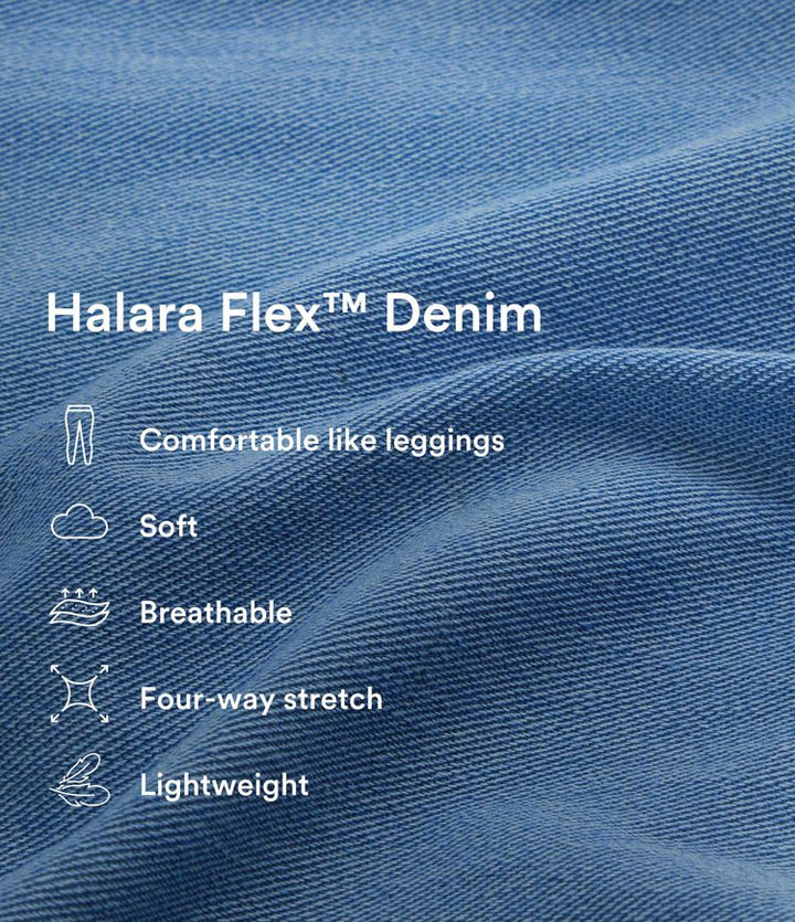 High-Waisted Denim Maxi Skirt with Split – Blue Stretch Jeans for Women