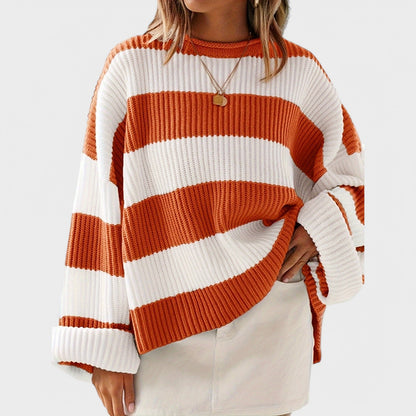 Chloe – Belted Sweater with Round Neck