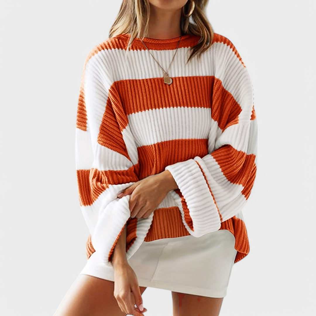 Chloe – Belted Sweater with Round Neck