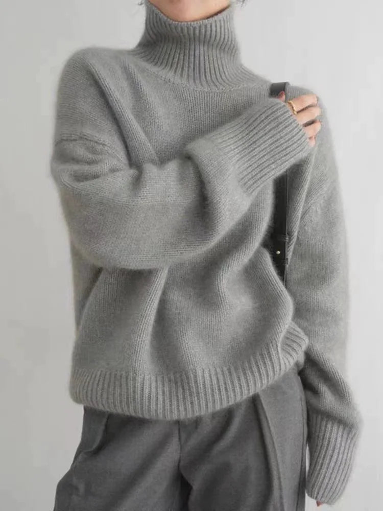 Isabella - High Neck Cashmere Jumper