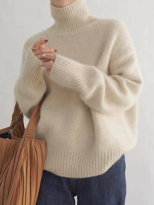 Isabella - High Neck Cashmere Jumper